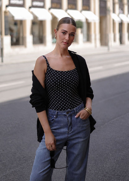Zaira | Body de lunares · Negro