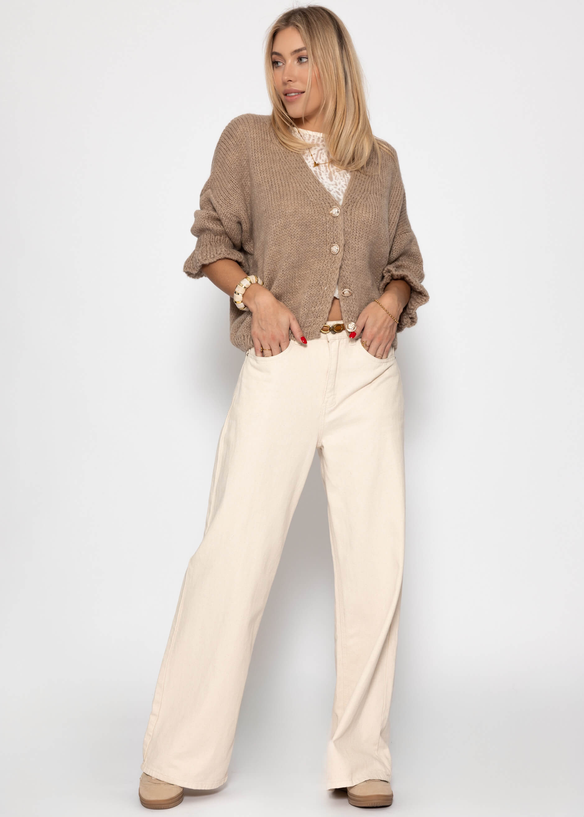Bruna | Cárdigan · Taupe