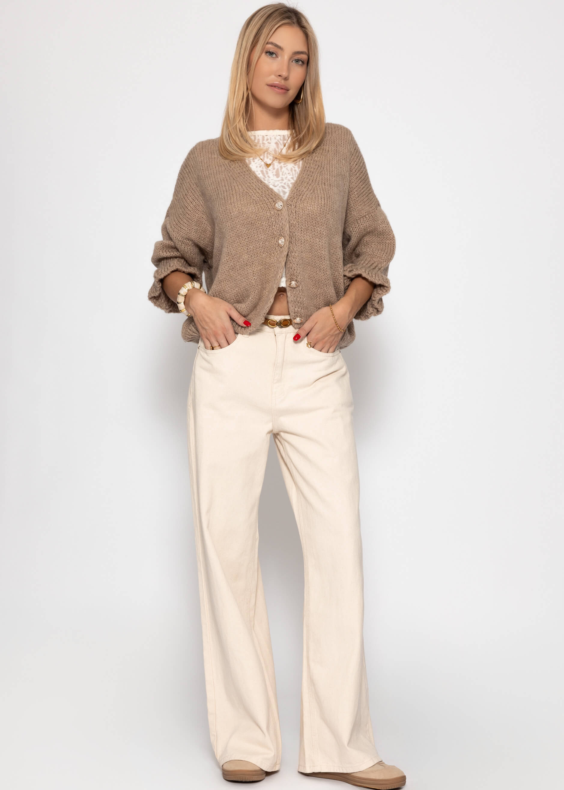 Bruna | Cárdigan · Taupe