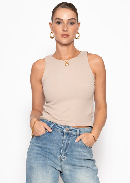 Inés | Top · Beige