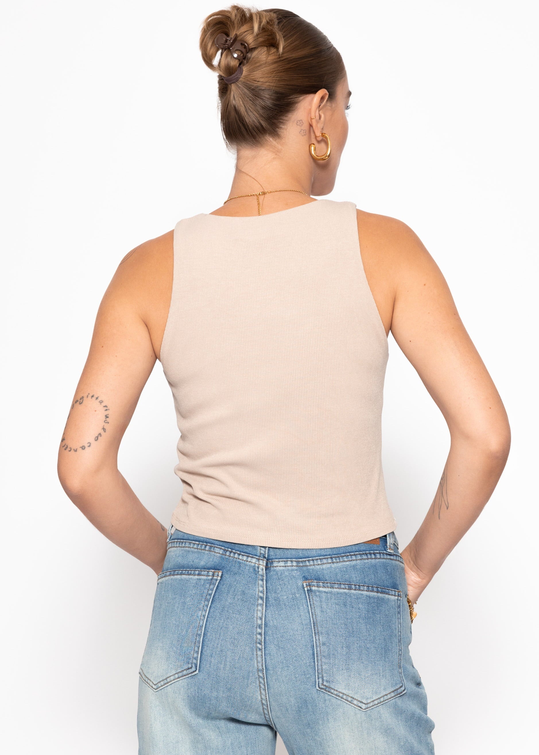 Inés | Top · Beige