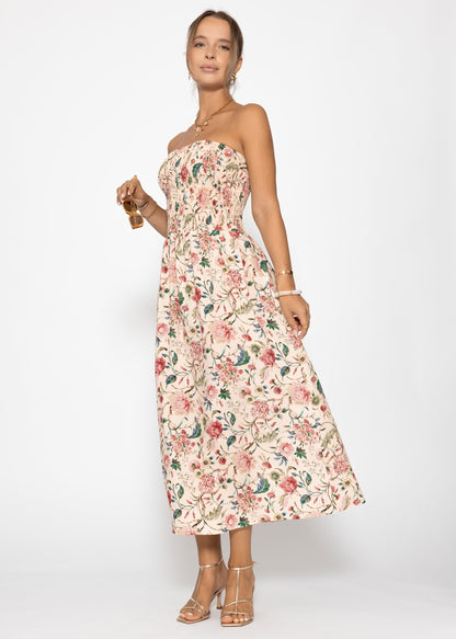 Casandra | Vestido floral · Beige