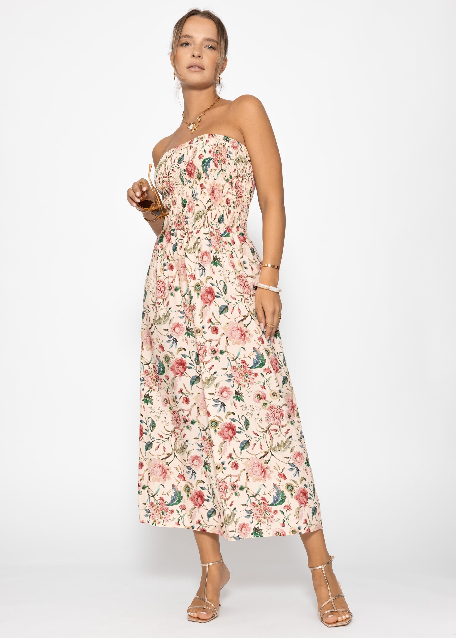 Casandra | Vestido floral · Beige
