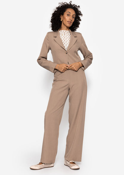 Lucila | Pantalón de talle alto · Beige oscuro