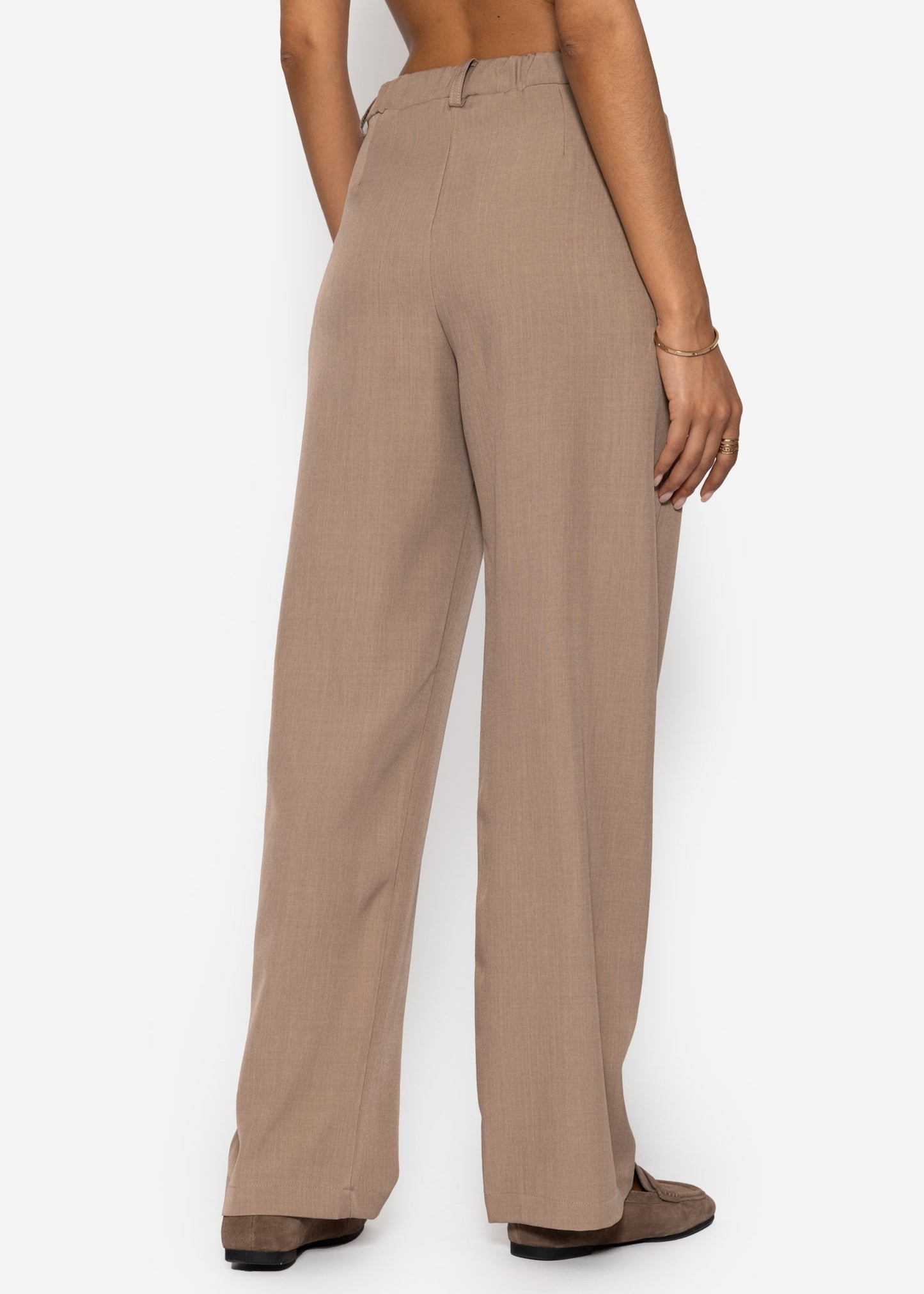 Lucila | Pantalón de talle alto · Beige oscuro