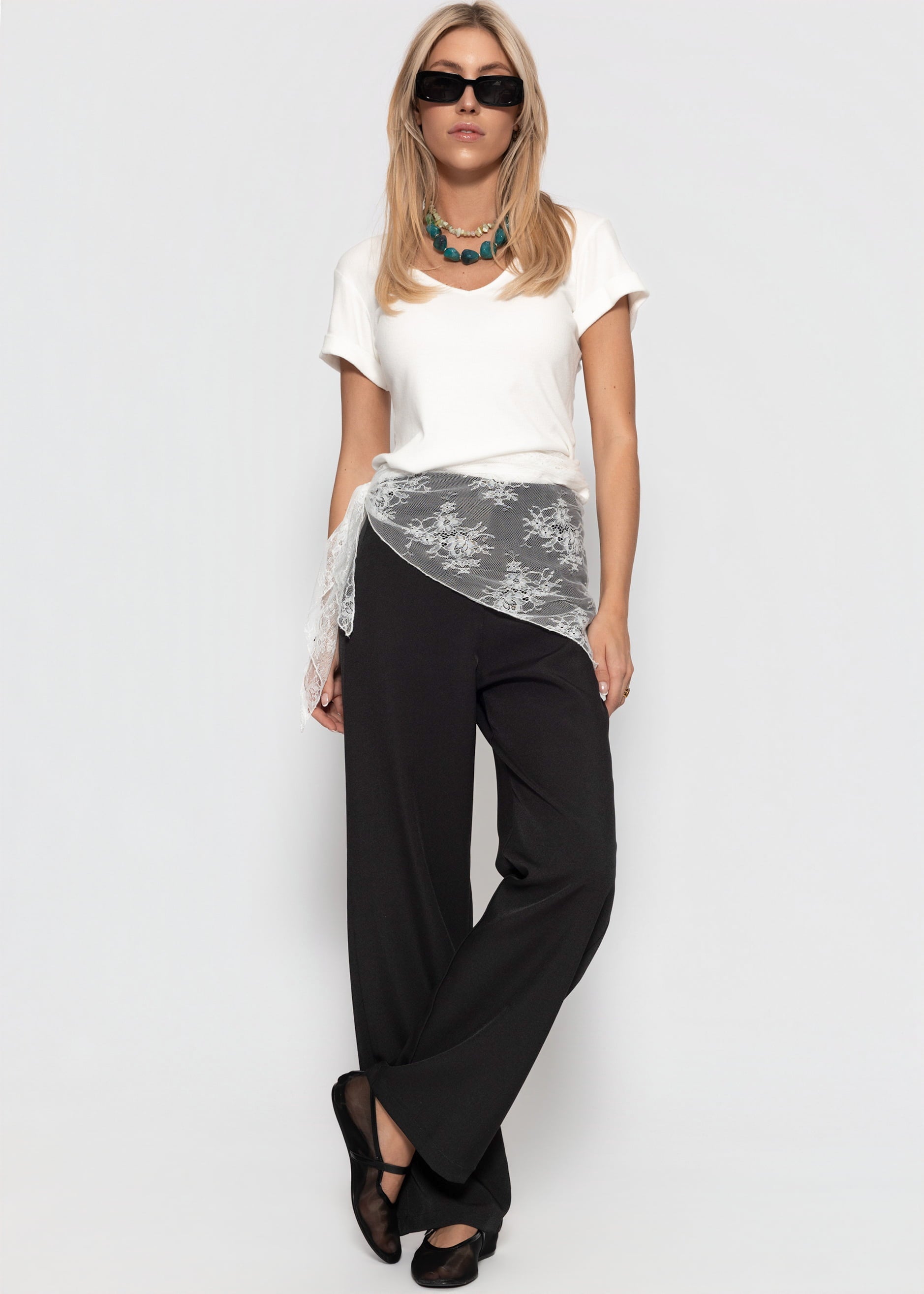 Lucila | Pantalón de talle alto · Negro