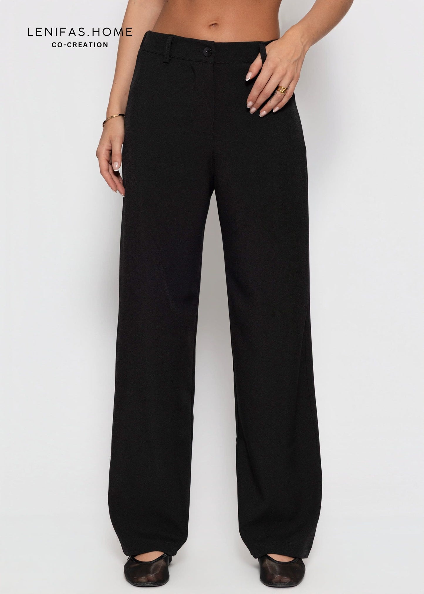 Lucila | Pantalón de talle alto · Negro