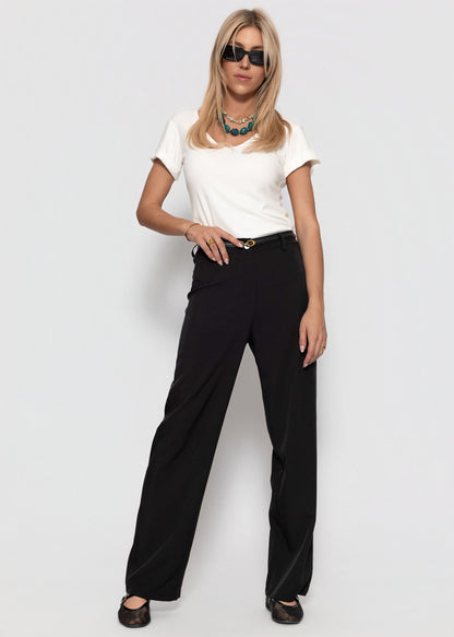 Lucila | Pantalón de talle alto · Negro