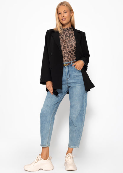 Camila | Vaqueros de talle alto · Azul
