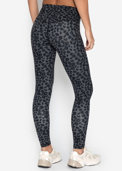 Nora | Leggings deportivos estampado leopardo · Gris