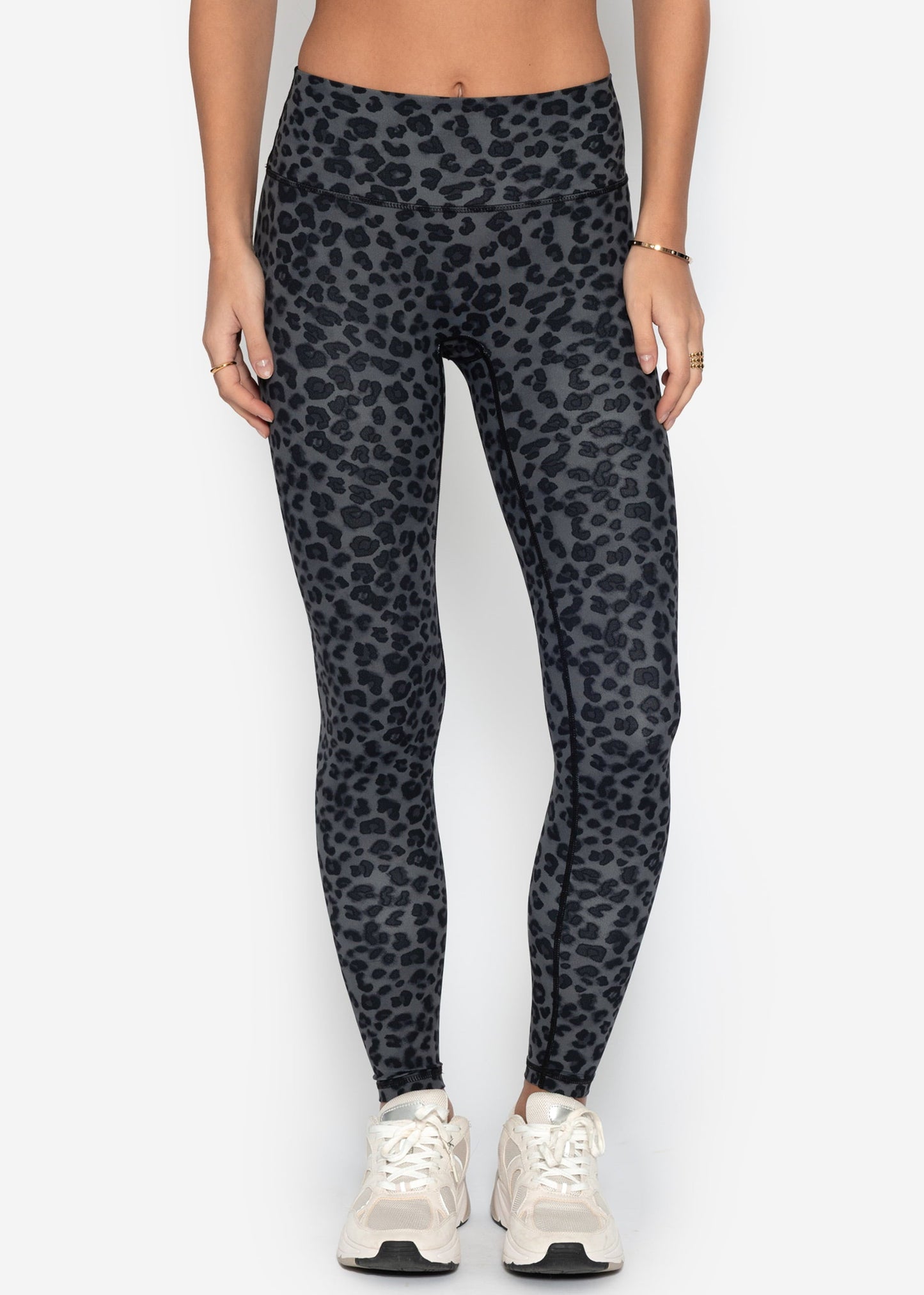 Nora | Leggings deportivos estampado leopardo · Gris