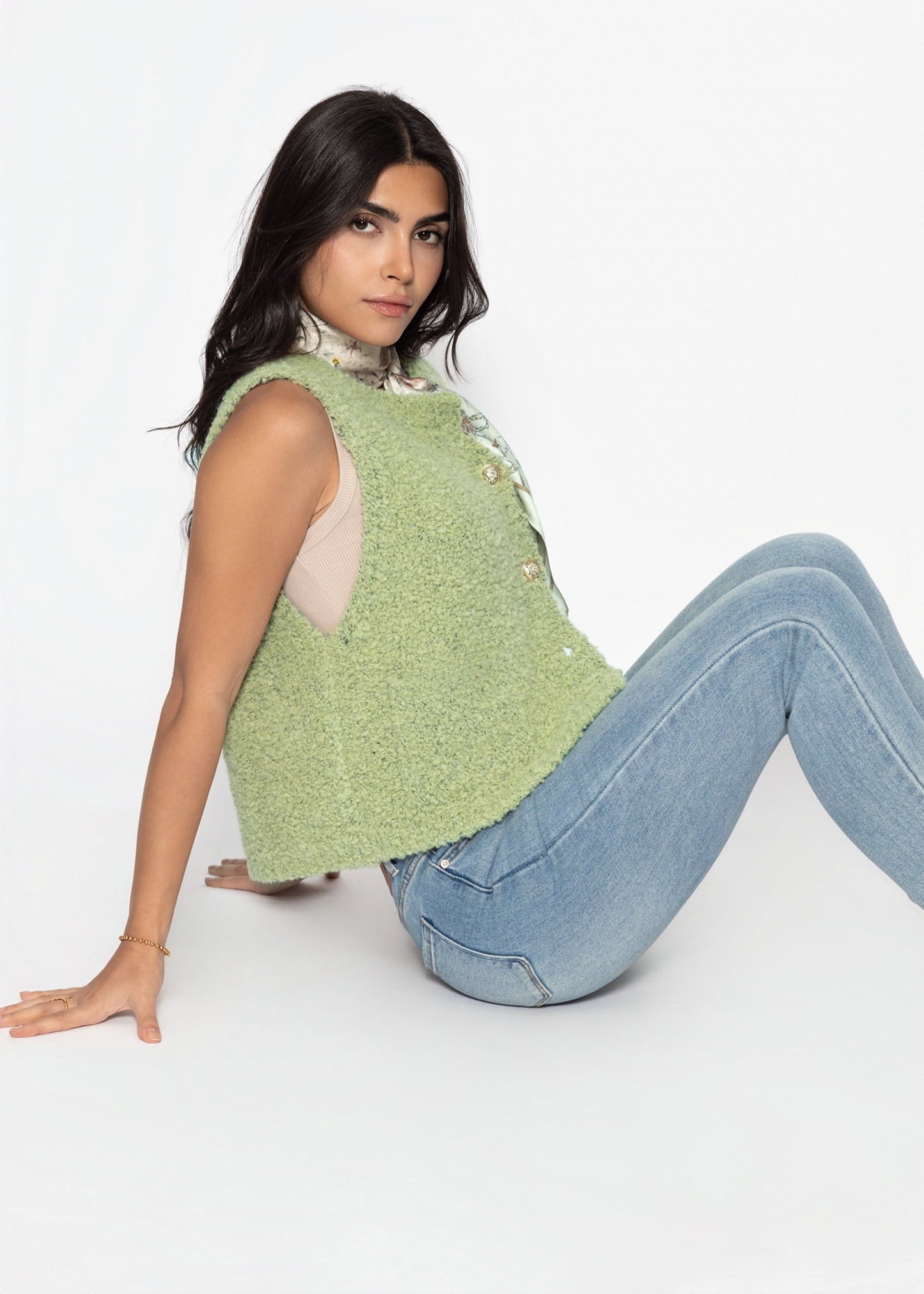 Valeria | Vaqueros de talle alto · Azul claro