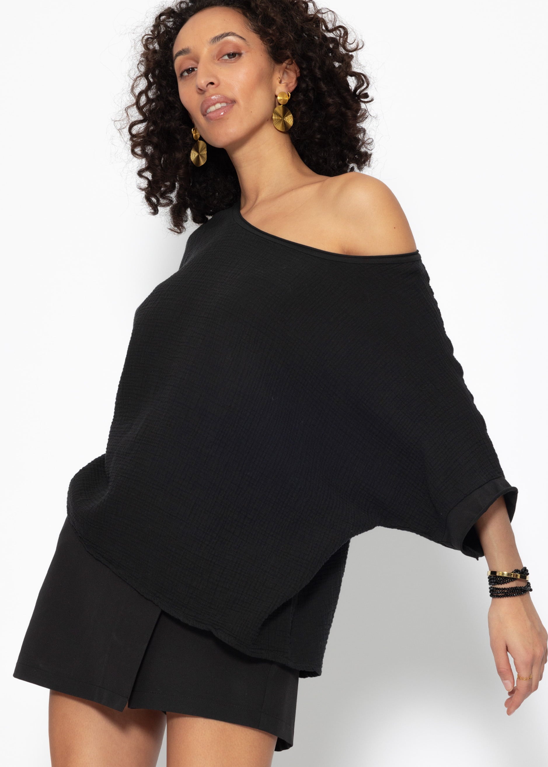 Vega | Camiseta de muselina · Negro