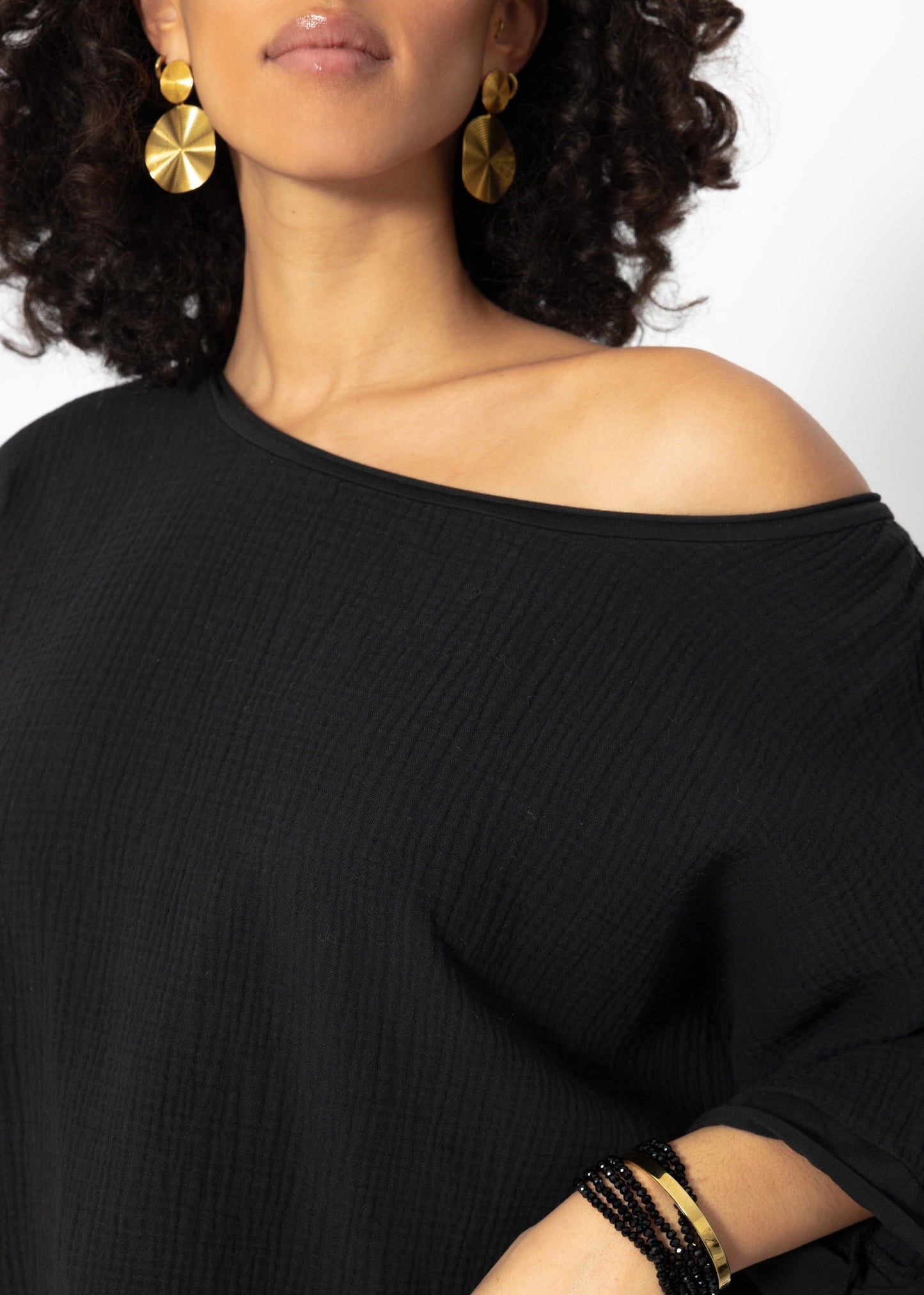 Vega | Camiseta de muselina · Negro
