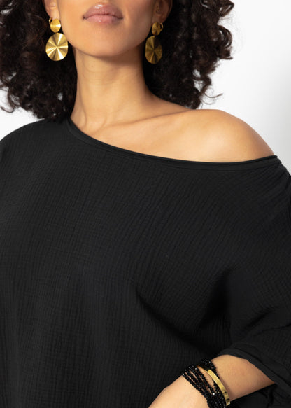 Vega | Camiseta de muselina · Negro