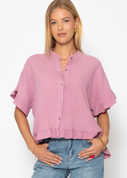 Clea | Blusa de muselina · Rosa