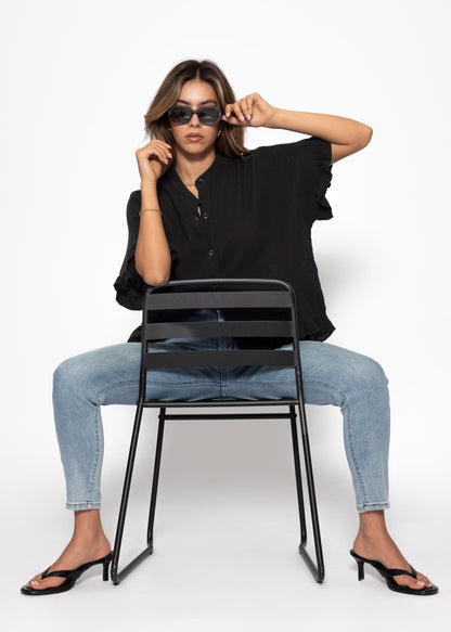 Clea | Blusa de muselina · Negro