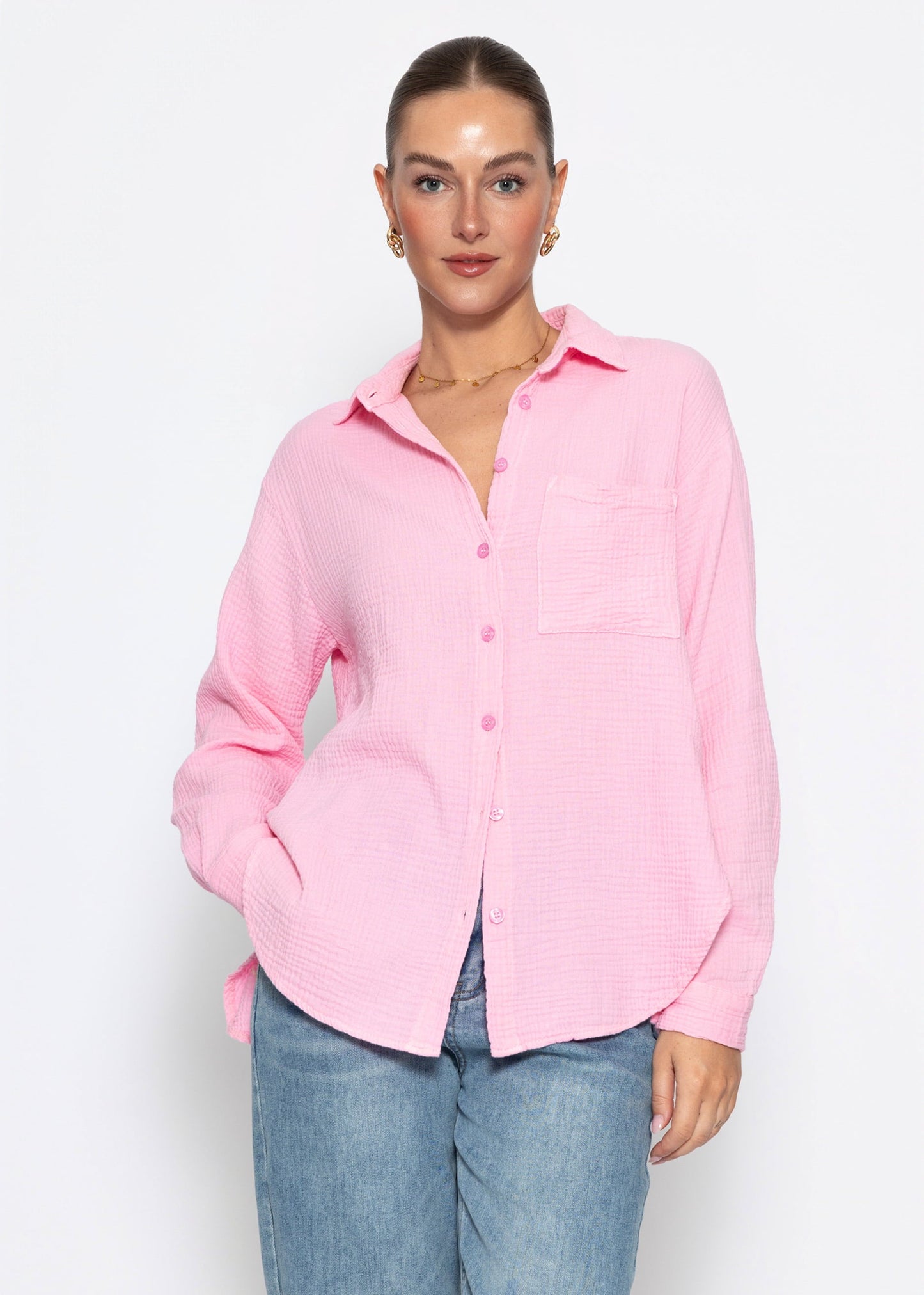 Amaia | Blusa de muselina · Rosa bebé