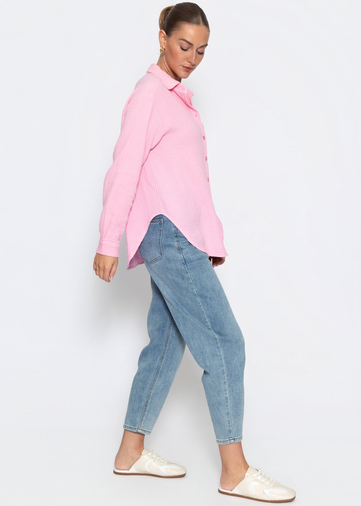 Amaia | Blusa de muselina · Rosa bebé