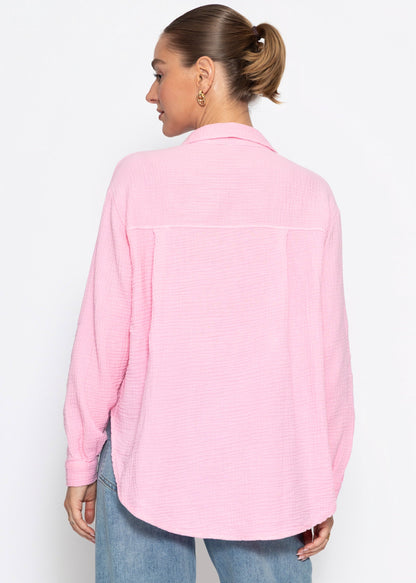 Amaia | Blusa de muselina · Rosa bebé