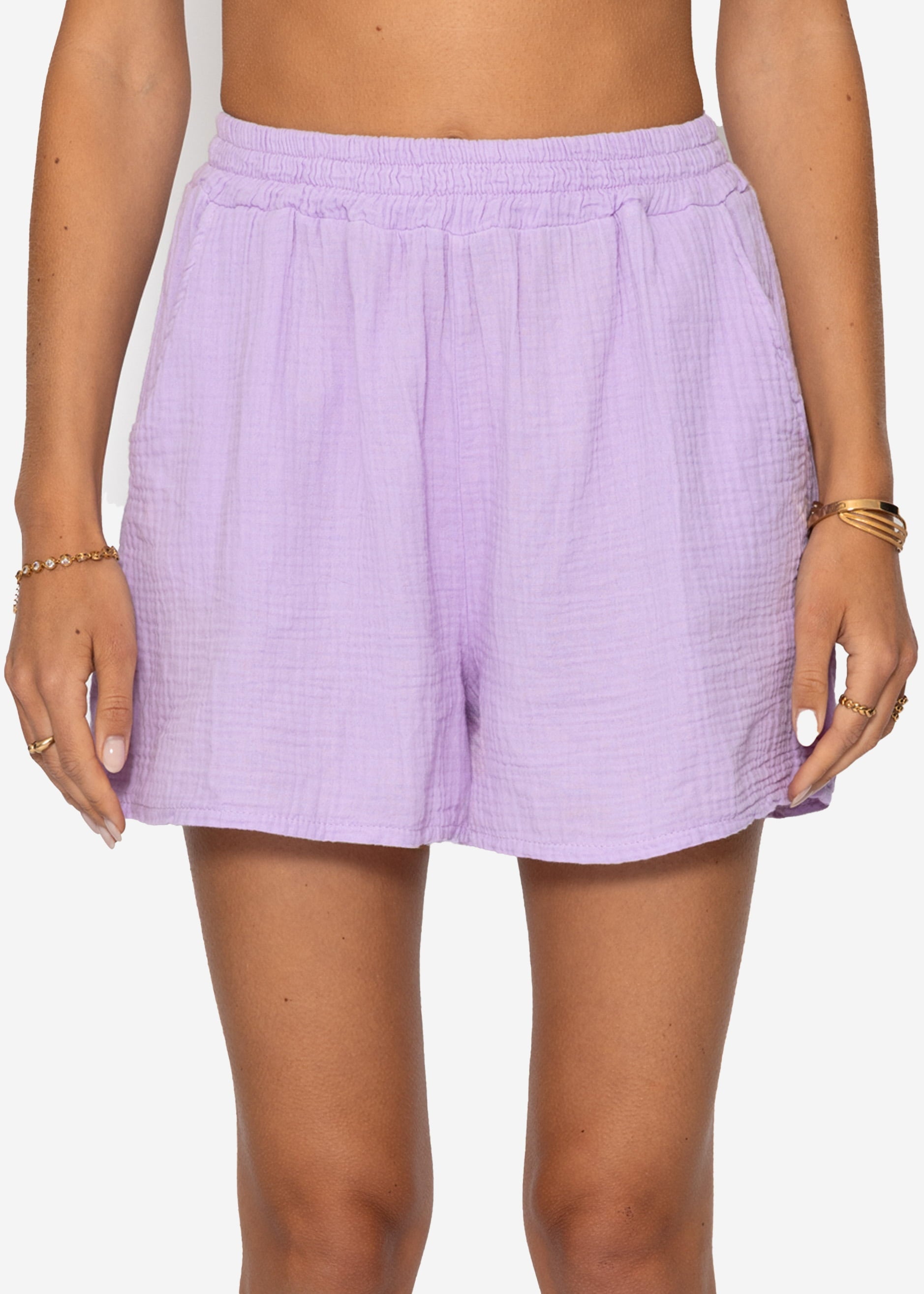 Bianca | Shorts de muselina · Lila