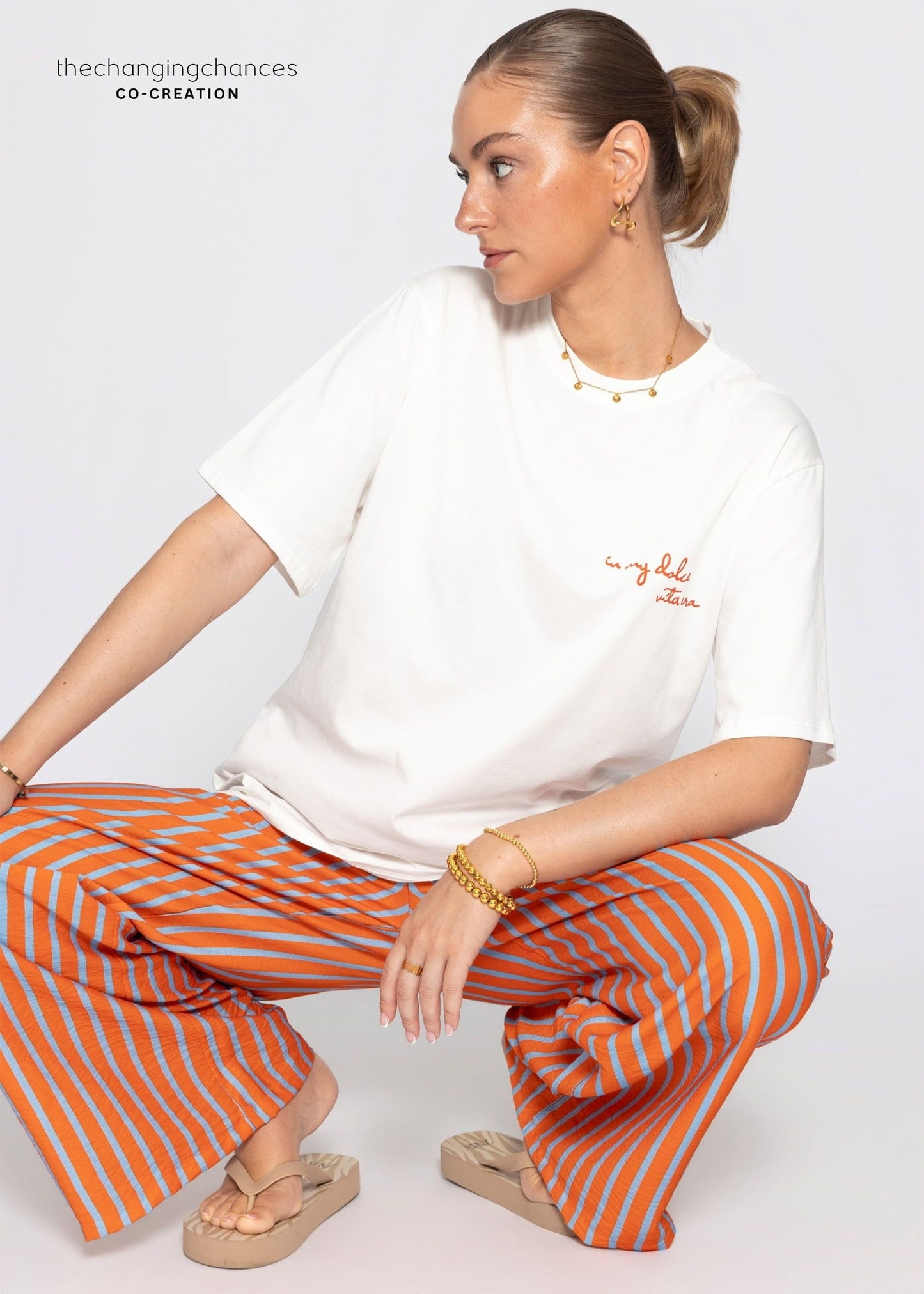 Gaia | Camiseta oversize · Blanco