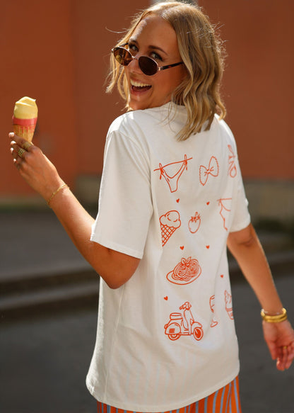 Gaia | Camiseta oversize · Blanco