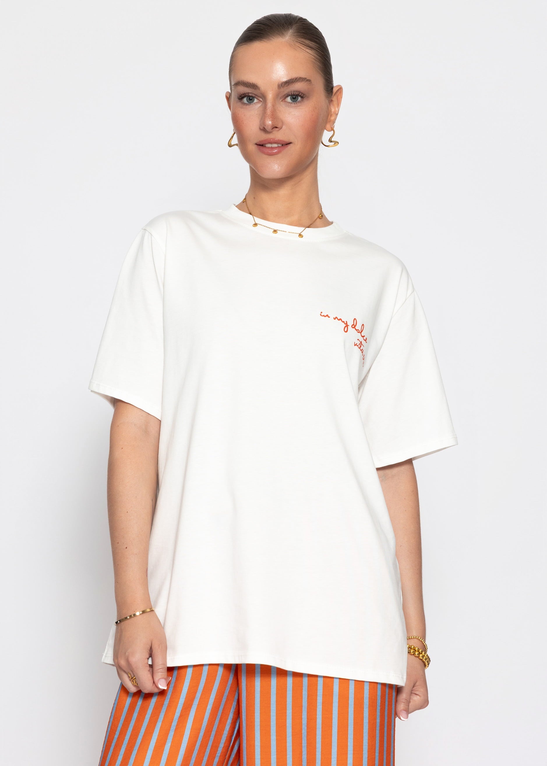 Gaia | Camiseta oversize · Blanco