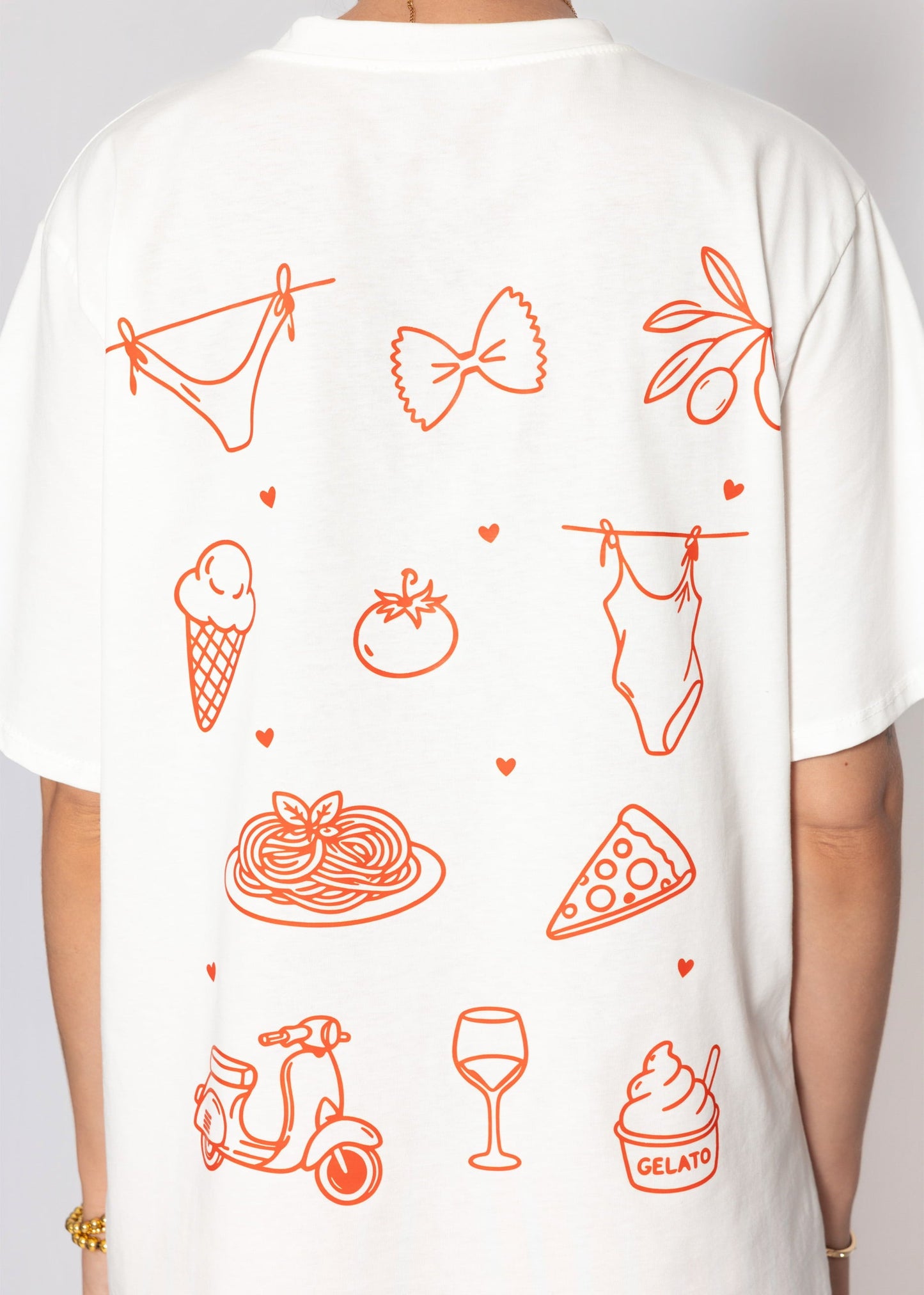 Gaia | Camiseta oversize · Blanco