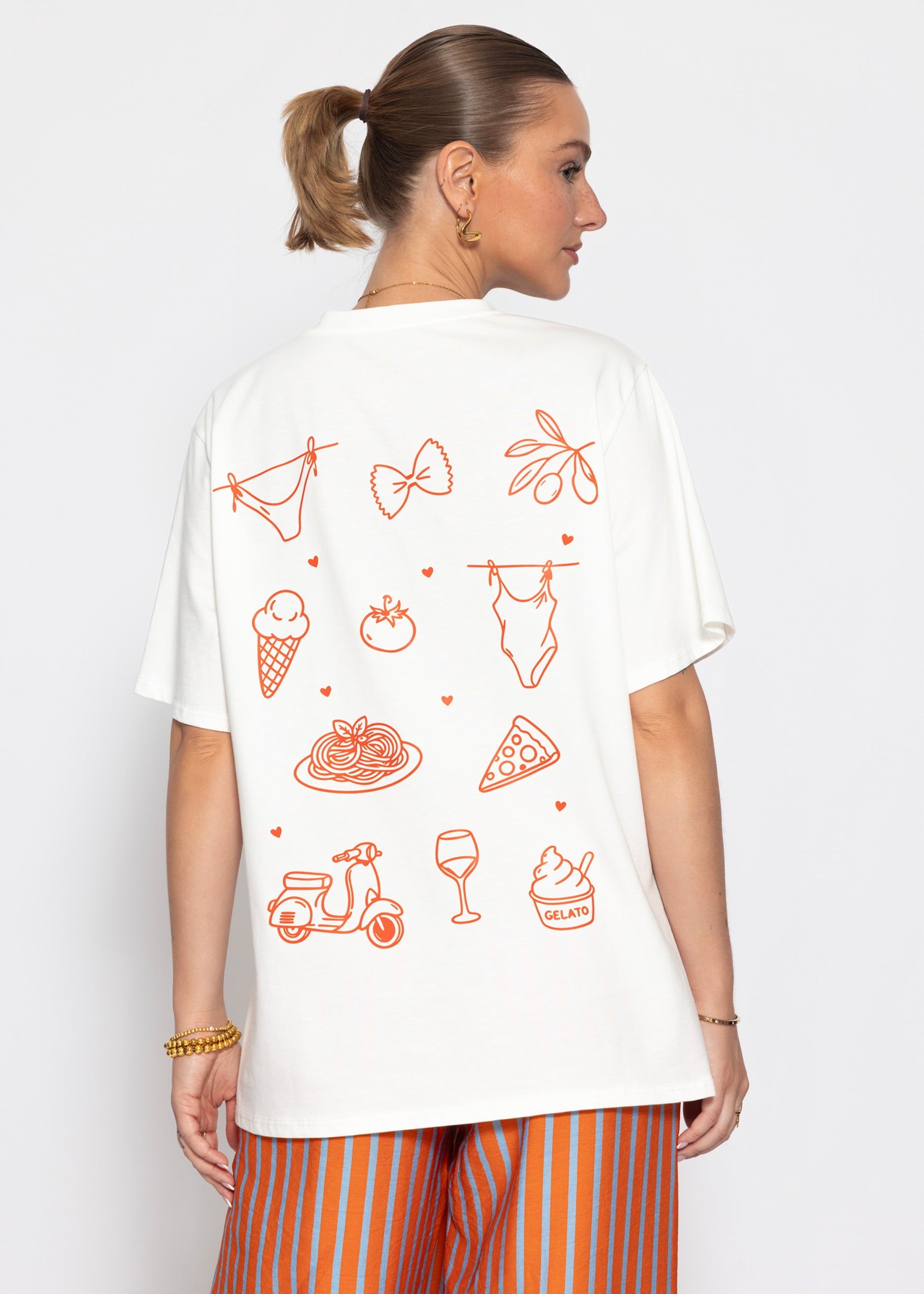 Gaia | Camiseta oversize · Blanco