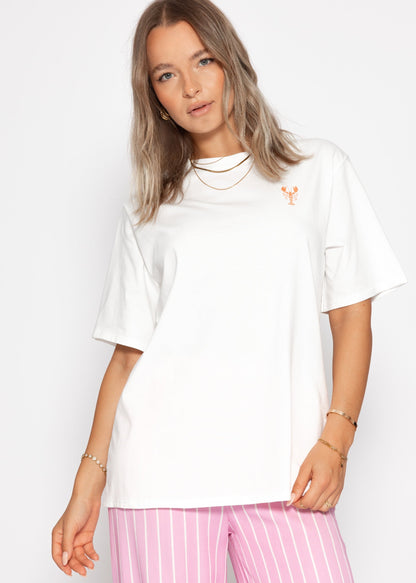 Fátima | Camiseta oversize · Blanco