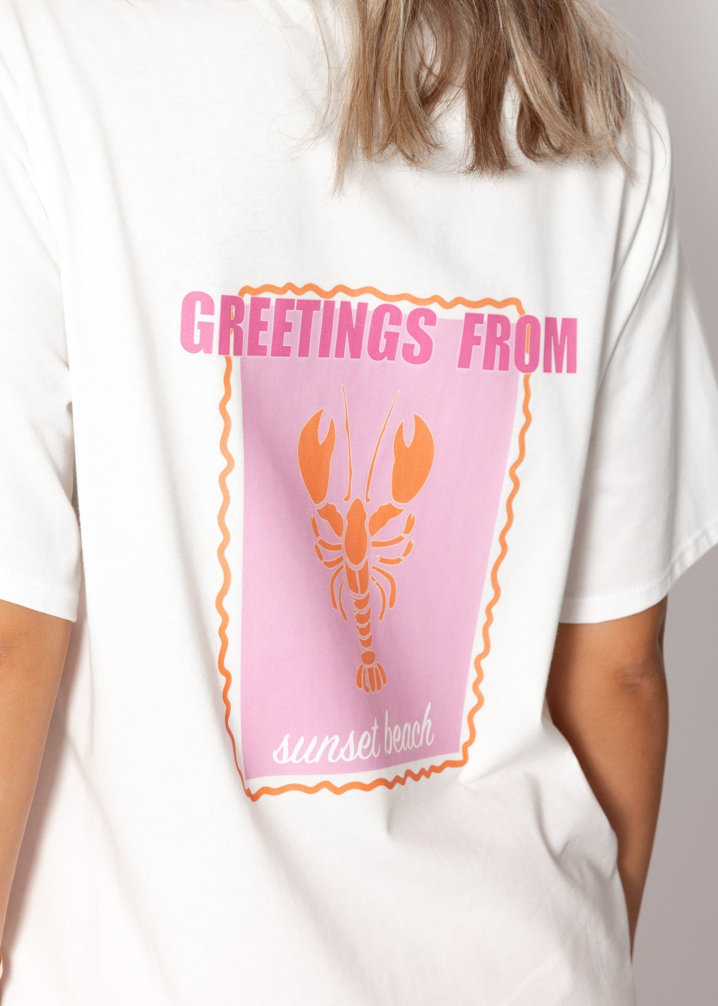 Fátima | Camiseta oversize · Blanco