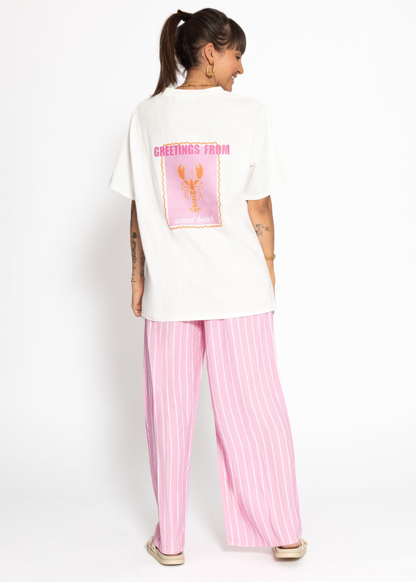 Fátima | Camiseta oversize · Blanco