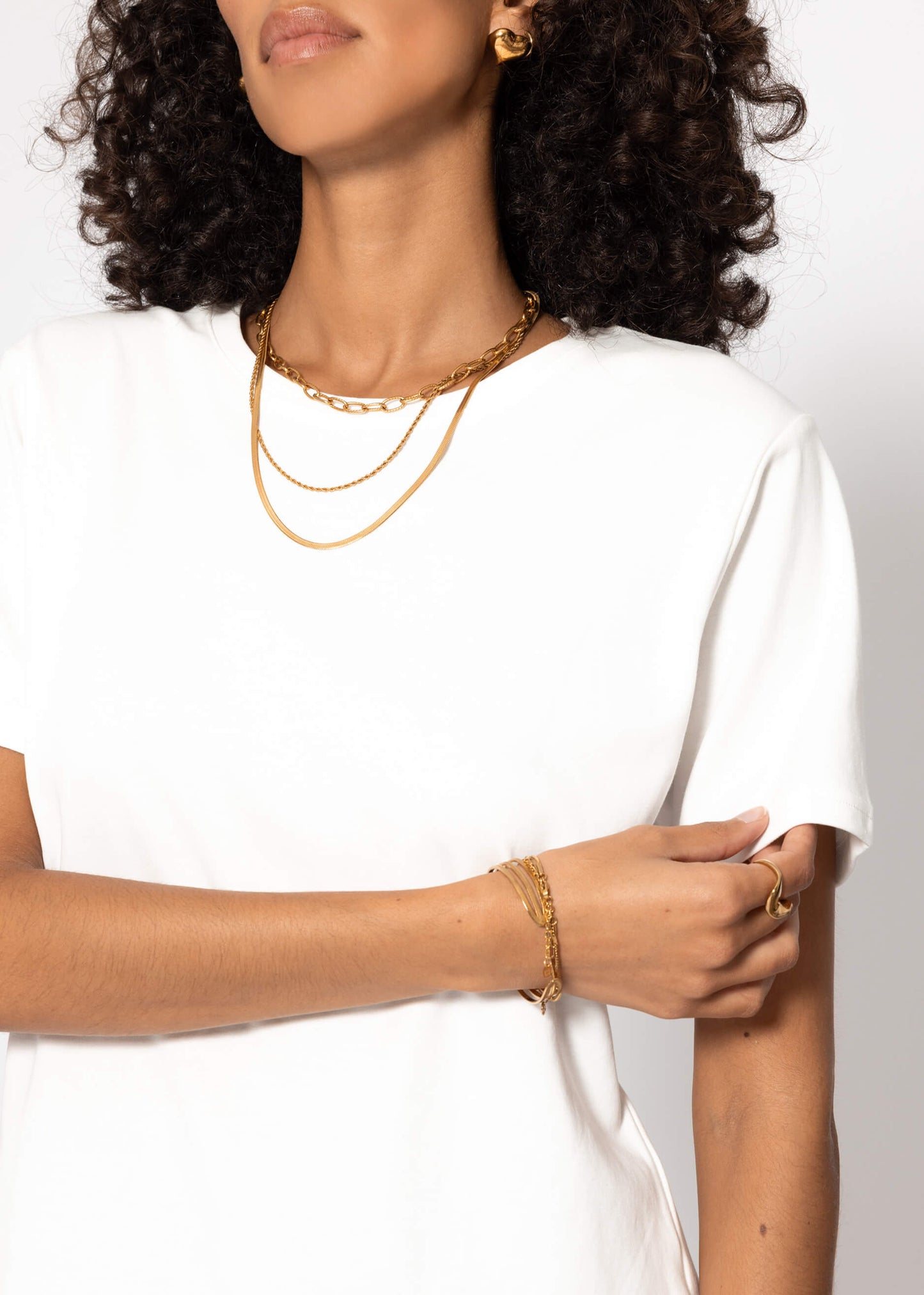 Celeste | Camiseta · Blanco roto