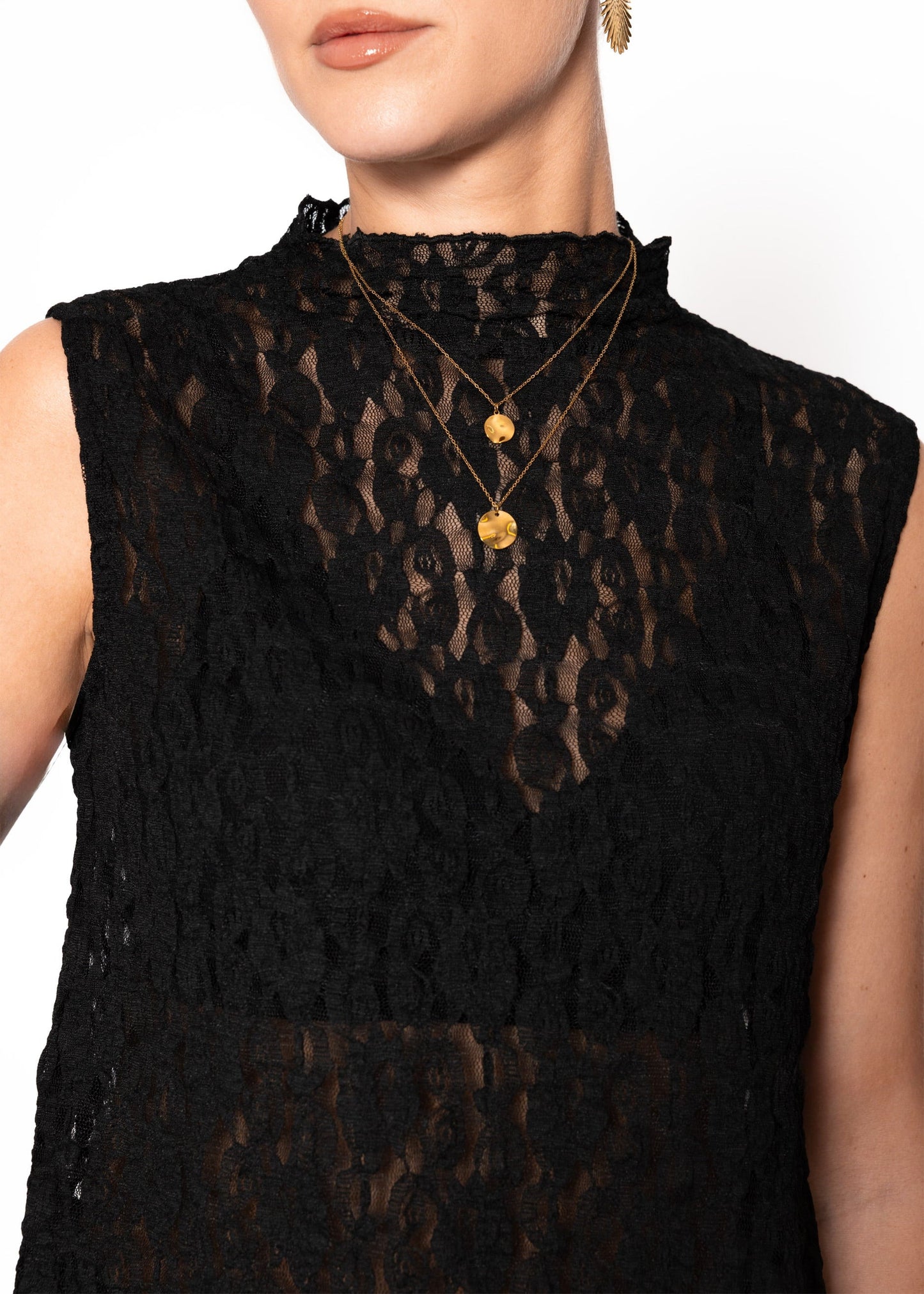 Sira | Top de encaje · Negro