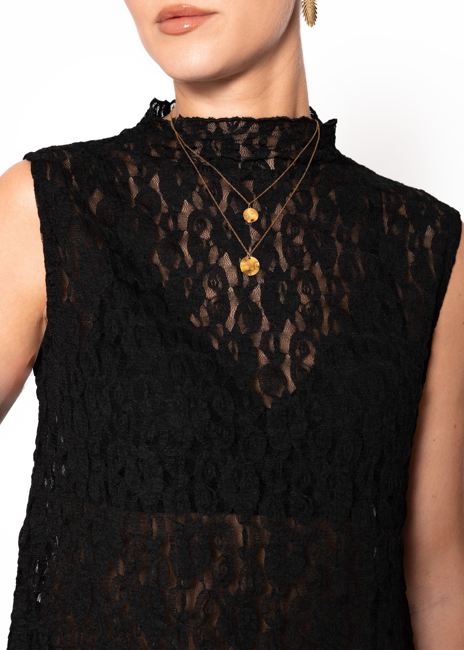 Sira | Top de encaje · Negro