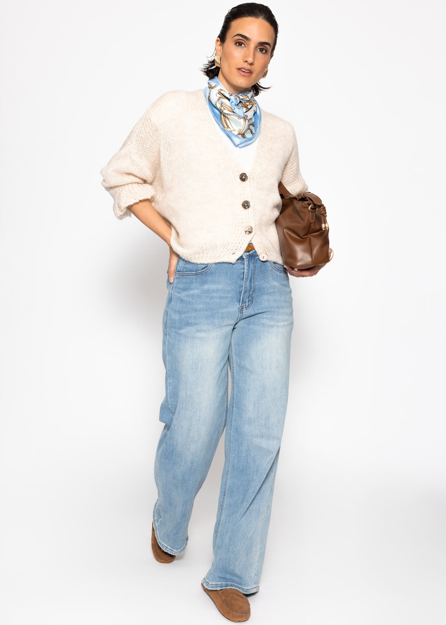 Tara | Cárdigan · Beige claro