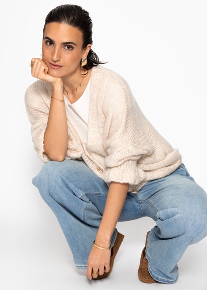 Tara | Cárdigan · Beige claro